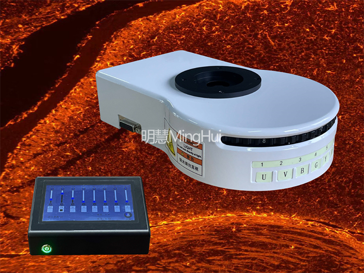 新品升級(jí)：正置電動(dòng)八孔LED熒光附件FL8-BGU-DMH，助力科研探索新視界